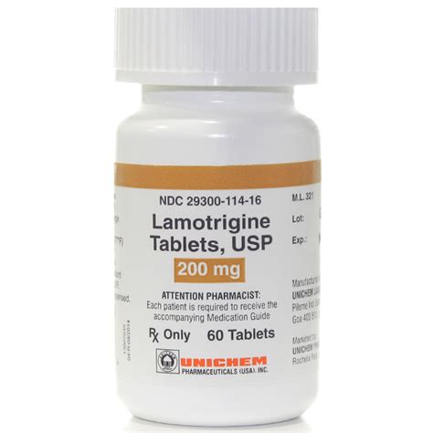 Lamotrigine Tab 200mg Rx Products