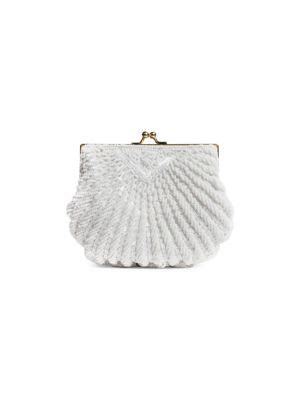 La Regale Iconic Beaded Shell Convertible Clutch On Sale Saks Off Th