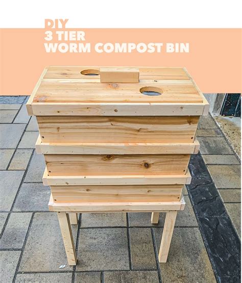 DIY 3 Tier Worm Composting Bin Digital Plan Etsy Worm Composting