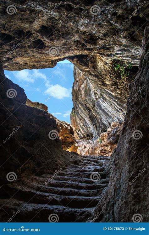 Stairs Inside A Cave Stock Image Image Of Stair Nature 60175873