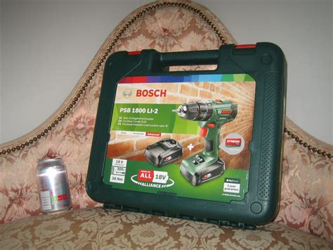 Bosch PSB 18 Li 2 Cordless Hammer Drill 2 Battery Packs For Sale