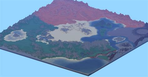 Mmorpg Survival Terrain Map K X K Minecraft Map