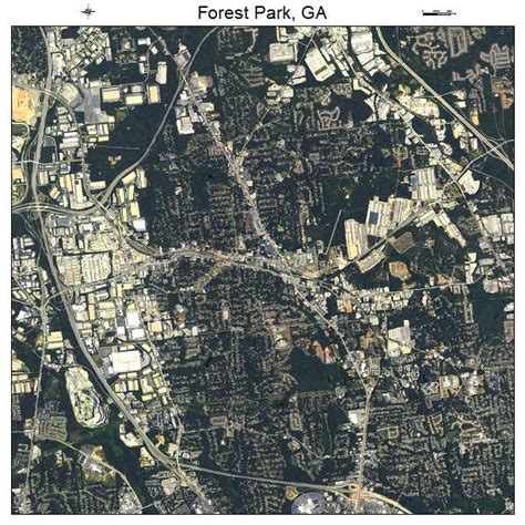 Aerial Photography Map Of Forest Park Ga Georgia