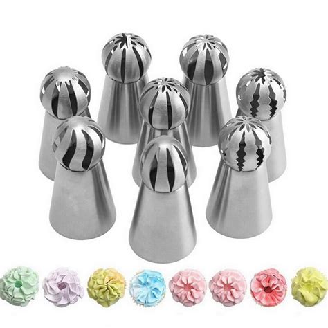 Stks Set Russische Icing Piping Tips Pcs Sili Grandado