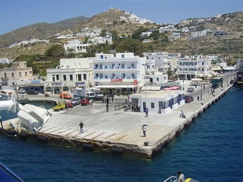 The beaches and naturist beaches of the island Ios in the Cyclades, Greece