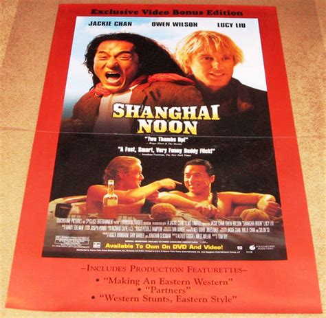 Shanghai Noon Movie Poster 27x40 Used Owen Wilson, Valerie Planche, Ra – Mason City Poster Company