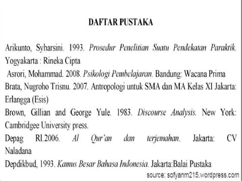 Cara Menulis Daftar Pustaka Dan Berikut Contohnya Tagar