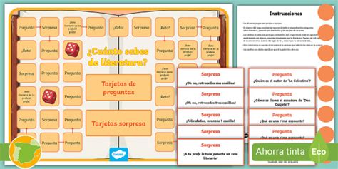 Juego de mesa Cuánto sabes de literatura teacher made