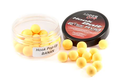 AC Hook Boilies AVID POP UP Dumbell 8 10 Mm Banan 90ml Adder Carp UA