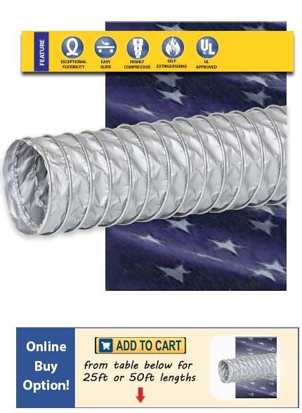 TD14 FLAME RETARDANT HVAC DUCT HOSE