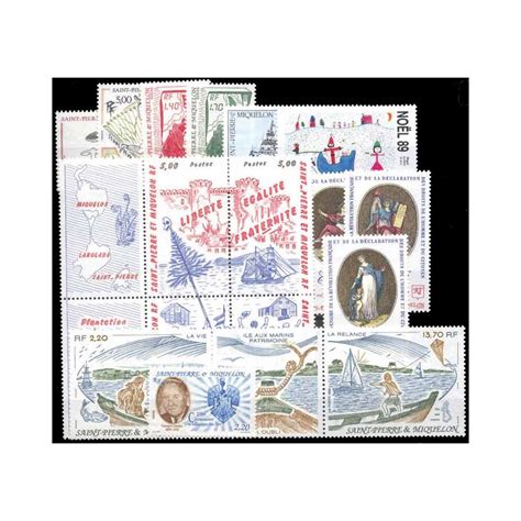 Timbres Collection St Pierre Et Miquelon Ann E Compl Te