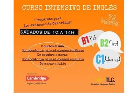 Curso De Inglés Intensivo Sábados B2 En Alicante Academia Tlc Emagister