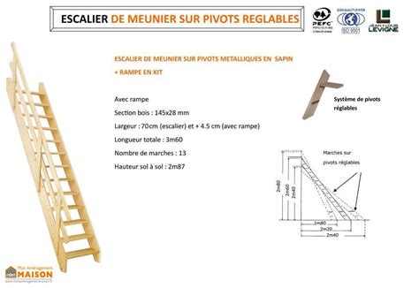 Chelle De Meunier Bois Sur Pivots R Glables Largeur Cm Levigne