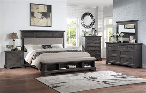 Prescott Gray Piece King Bedroom Set Rc Willey King Bedroom Sets