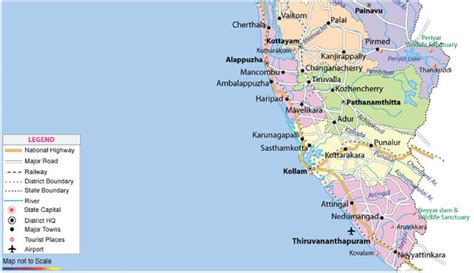 Trivandrum Kerala Map