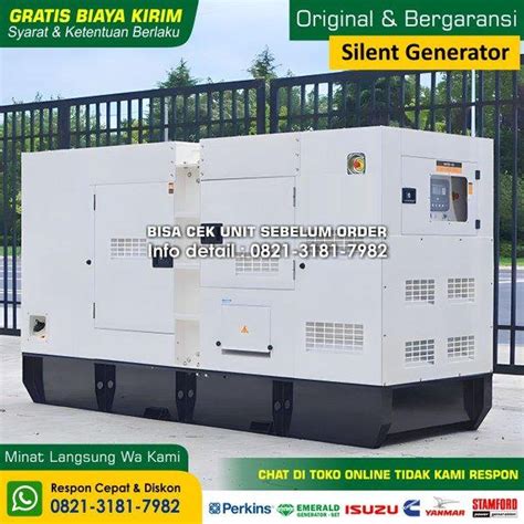 Jual Genset Silent 40 Kva 50 Kva 30 Kva Isuzu Genset 30 Kva Genset