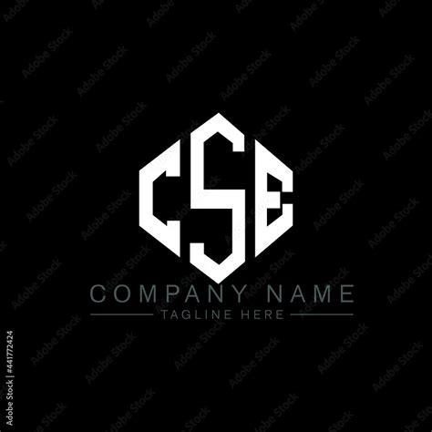 CSE letter logo design with polygon shape. CSE polygon logo monogram ...