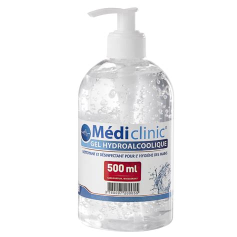 GEL HYDROALCOOLIQUE 500 ML MEDIMAINS Désinfection médicale