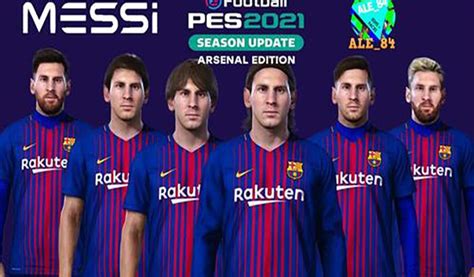 فیس پک Lionel Messi برای PES 2021 توسط ALE84 مودینگ وی