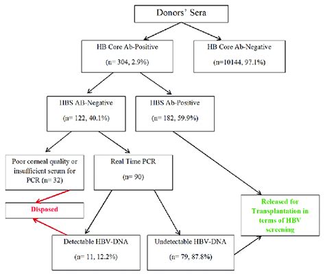 Results of hepatitis B core antibody (Ab), hepatitis B surface Ab, and ...