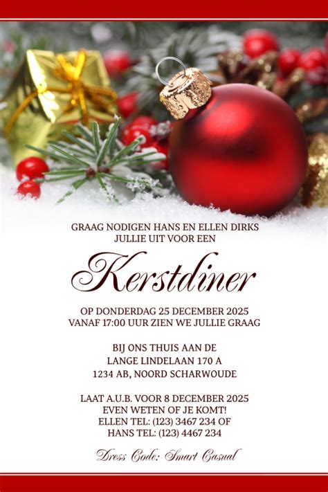 Kerst Uitnodiging Maken Gratis