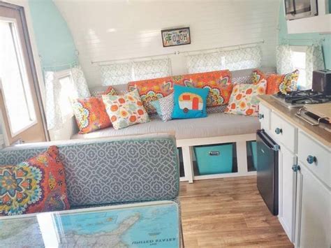 Awesome RV Living Camper Remodel Interior Design Ideas Vintage