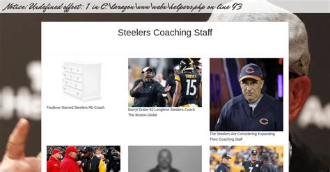 Steelers Coaching Staff