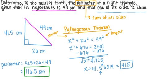 Problems For Pythagorean Theorem