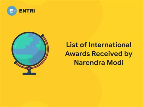 List of International Awards Recieved by Narendra Modi - Entri Blog