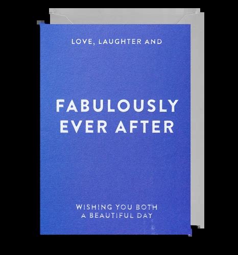 Lagom Design Greeting Card Love Laughter And Fabulously Ever After