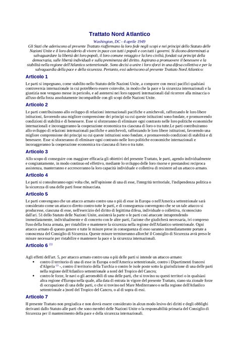 Organizzazione Del Trattato Dell Atlantico Del Nord