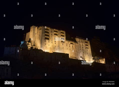 Leh Palace lit up at night, Leh, Ladakh, India Stock Photo - Alamy