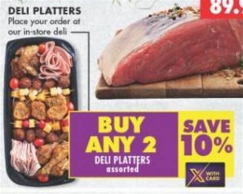 Deli Platters offer at Shoprite