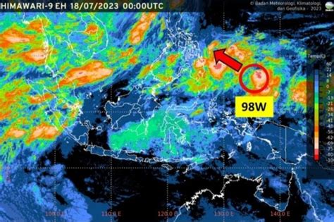 Bmkg Bibit Siklon W Tumbuh Menjadi Siklon Tropis Berkategori Sedang