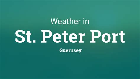 Weather for St. Peter Port, Guernsey