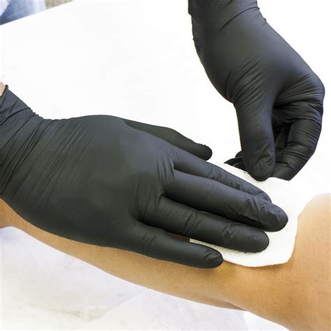 Examgards® Examination Black Nitrile Disposable Gloves - Handgards ...