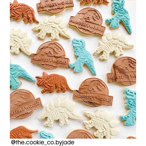 Custom Cookie Cutters Triceratops Fossil Bones D Embosser Cutter