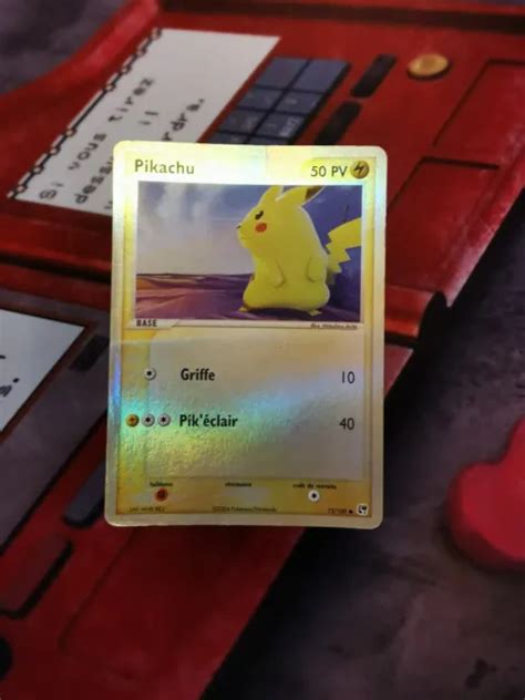 Carte Pokemon Pikachu Fr Reverse Ex Temp Te De Sable Eur