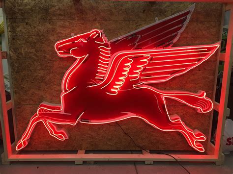 Mobil Pegasus Animated Neon Sign Ft Neon Mobil Pegasus Cookie Cutter