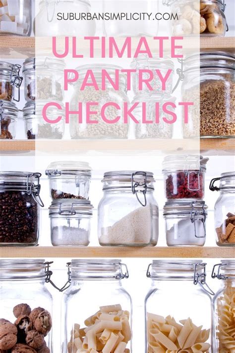 Ultimate Checklist Of Pantry Essentials Pantry Essentials Food Baking Essentials