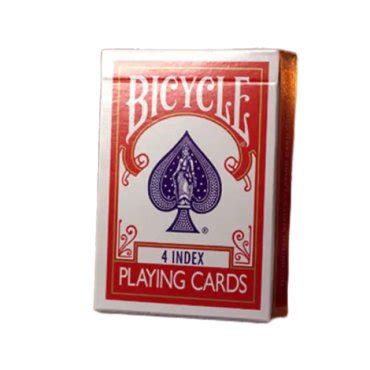 Jeu De 56 Cartes 4 Index Dos Rouge Bicycle Acheter Vos Jeux De