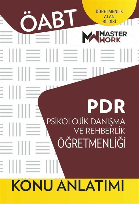 ÖABT PDR PSİKOLOJİK DANIŞMA VE REHBERLİK KONU ANLATIMI Nobel