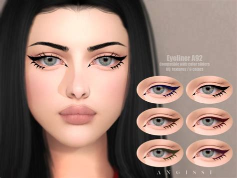 Angissi S Eyeliner A In Sims Cc Makeup Makeup Cc Sims