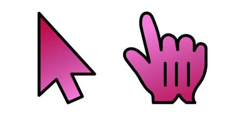 Hot Pink Gradient cursor – Custom Cursor