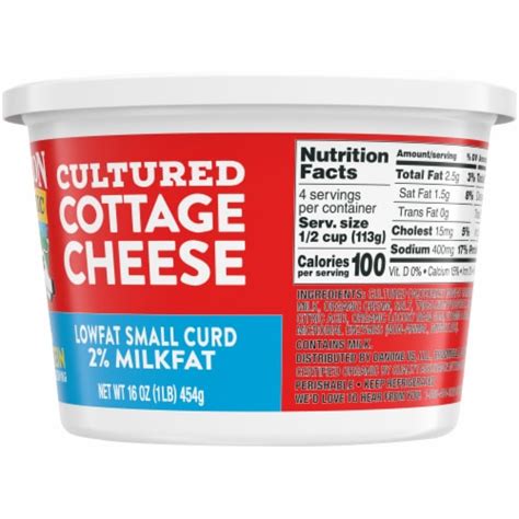 Horizon Organic Lowfat Cultured Small Curd Cottage Cheese, 16 oz - Kroger