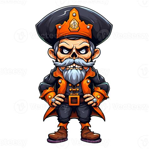 Cute Halloween Pirate Clipart Illustration Ai Generative 28296708 Png