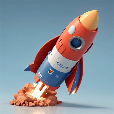 Premium AI Image | 3d rocket