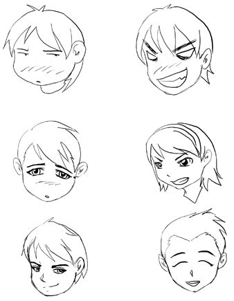 Drawing Manga Expressions and Emotions – How to Draw Step by Step Drawing Tutorials