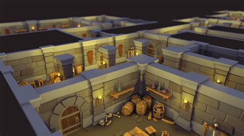 Low Poly Dungeon Asset Pack By Miguel Lobo