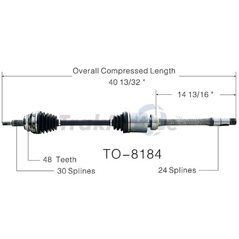 For Toyota Sienna 04 10 FWD Front Passenger Right CV Axle Shaft